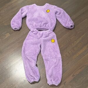 Lola & the Boys Purple Fuzzy Set size 12